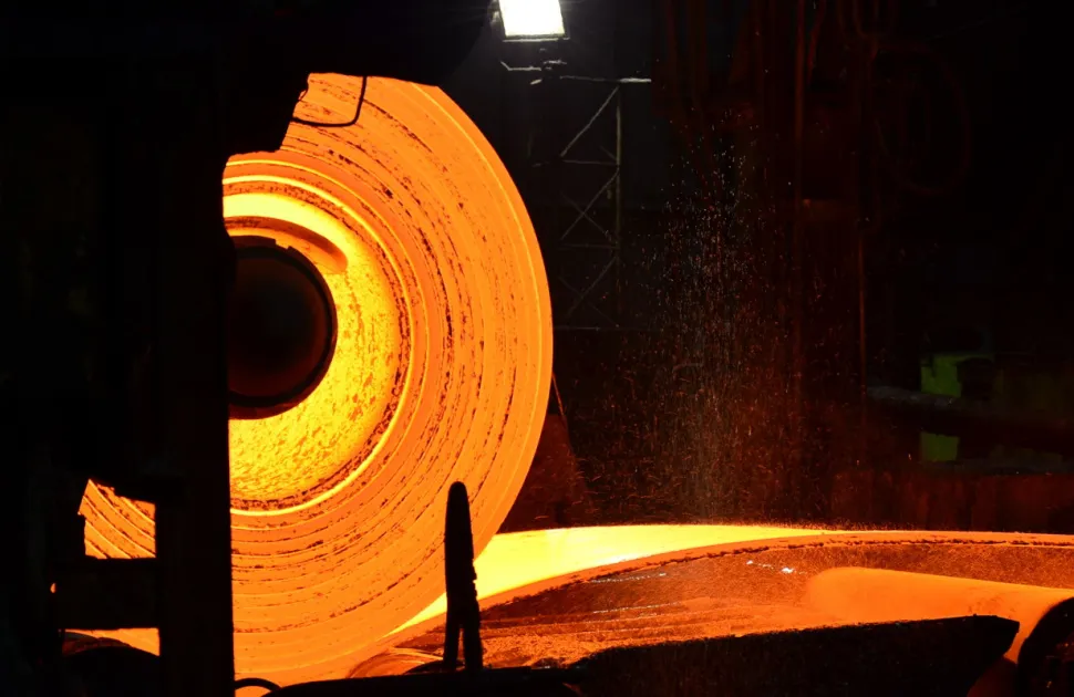 hot rolled steel process in industry