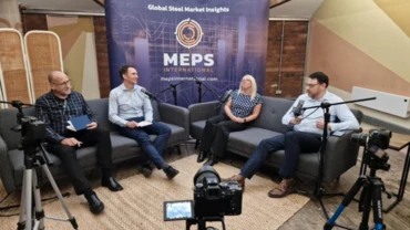 Filming for the US Election Special episode of MEPS's Speaking of Steel podcast