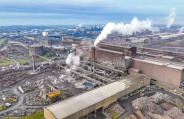 Under UK government control: British Steel's Scunthorpe site