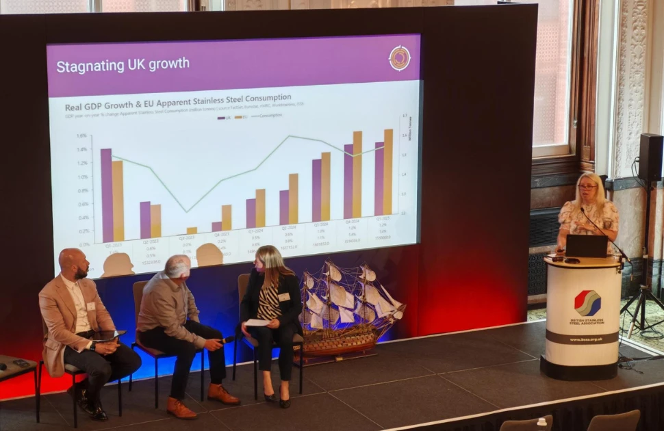 MEPS's UK stainless steel market debate panellists at the BSSA annual conference