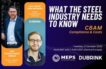 MEPS and Dubrink webinar, “CBAM compliance and costs: what the steel industry needs to know”