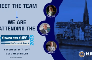 Meet the team: MEPS's team of stainless steel experts are attending the Stainless Steel World Conference and Exhibition 2025